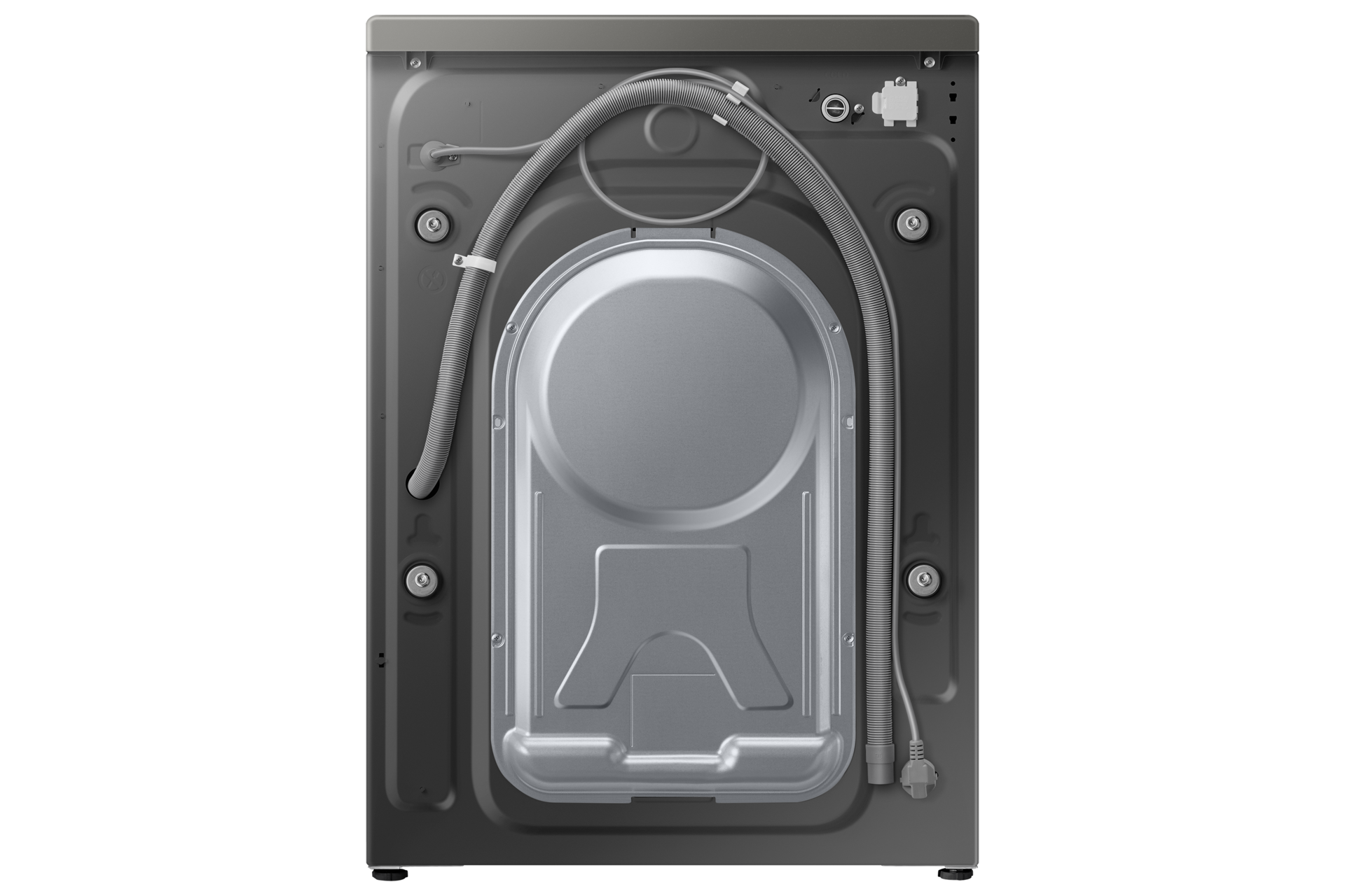 Ujęcie tyłu pralki Samsung Slim WW80AA126AX o ładowności 8kg