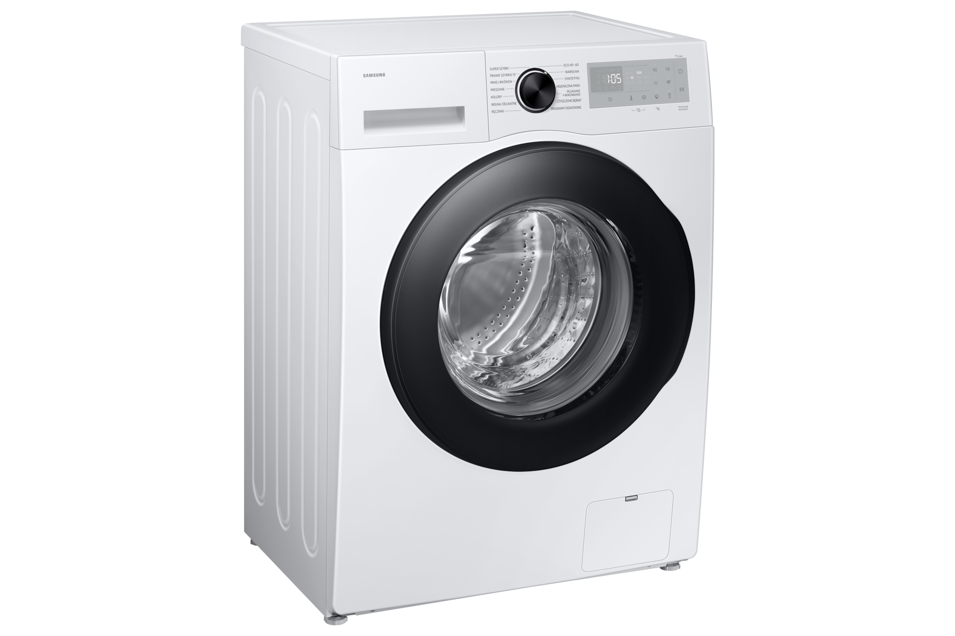 WW80FG5L32AHEO Pralka AI z technologią EcoBubble™ Slim 8kg widok z lewego boku 