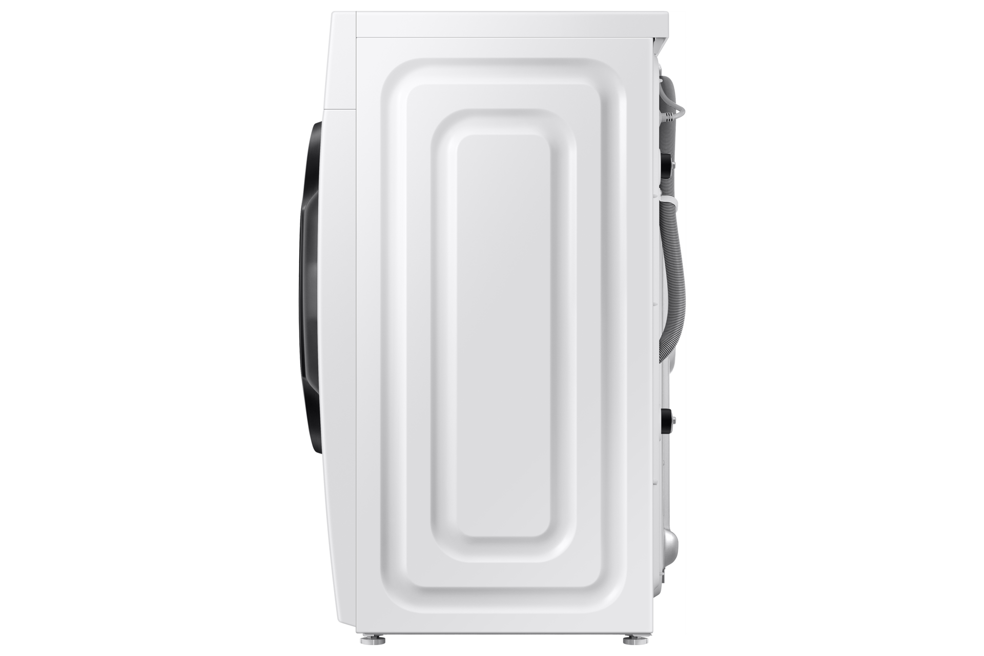 Pralka AI slim 9kg biała WW90DG5G34AEEO, widok z boku.