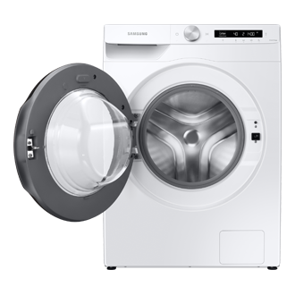 Pralka EcoBubble™ WW90T504DAWCS6 widok przodem z otwartymi drzwiami