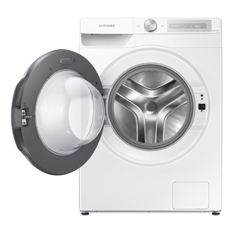 Pralka EcoBubble™ WW90T634DHHS6 widok przodem z otwartymi drzwiami