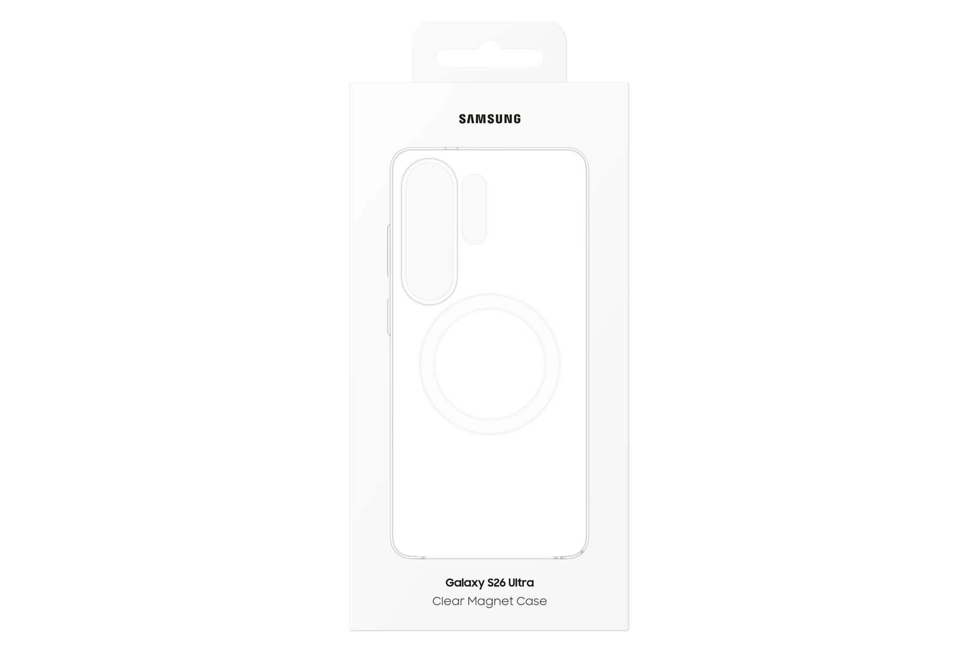 Galaxy S26 Ultra Clear Magnet Case Package Transparent 