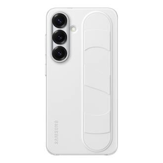 Galaxy S25 Standing Grip Case Front White 