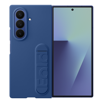 Galaxy Z Fold7 Silicone Case Front Blue 