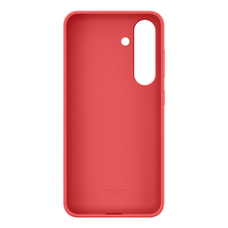 Galaxy S25 Silicone Case Back Red 