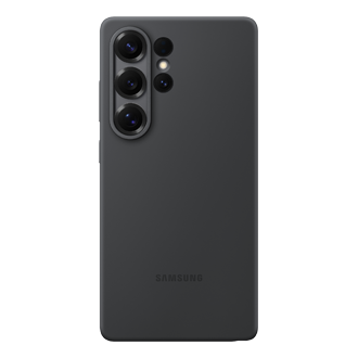 Galaxy S25 Ultra Silicone Case Front Black 