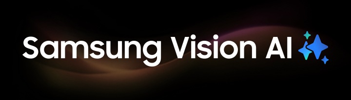 The words Samsung Vision AI with the Samsung AI logo.