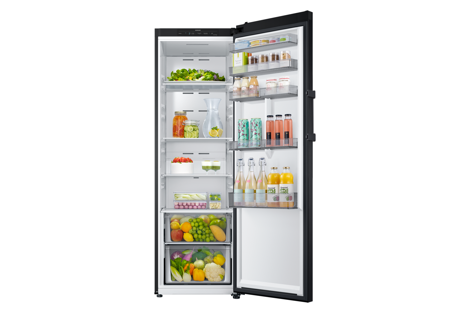 front-open-with-food Clean Black
