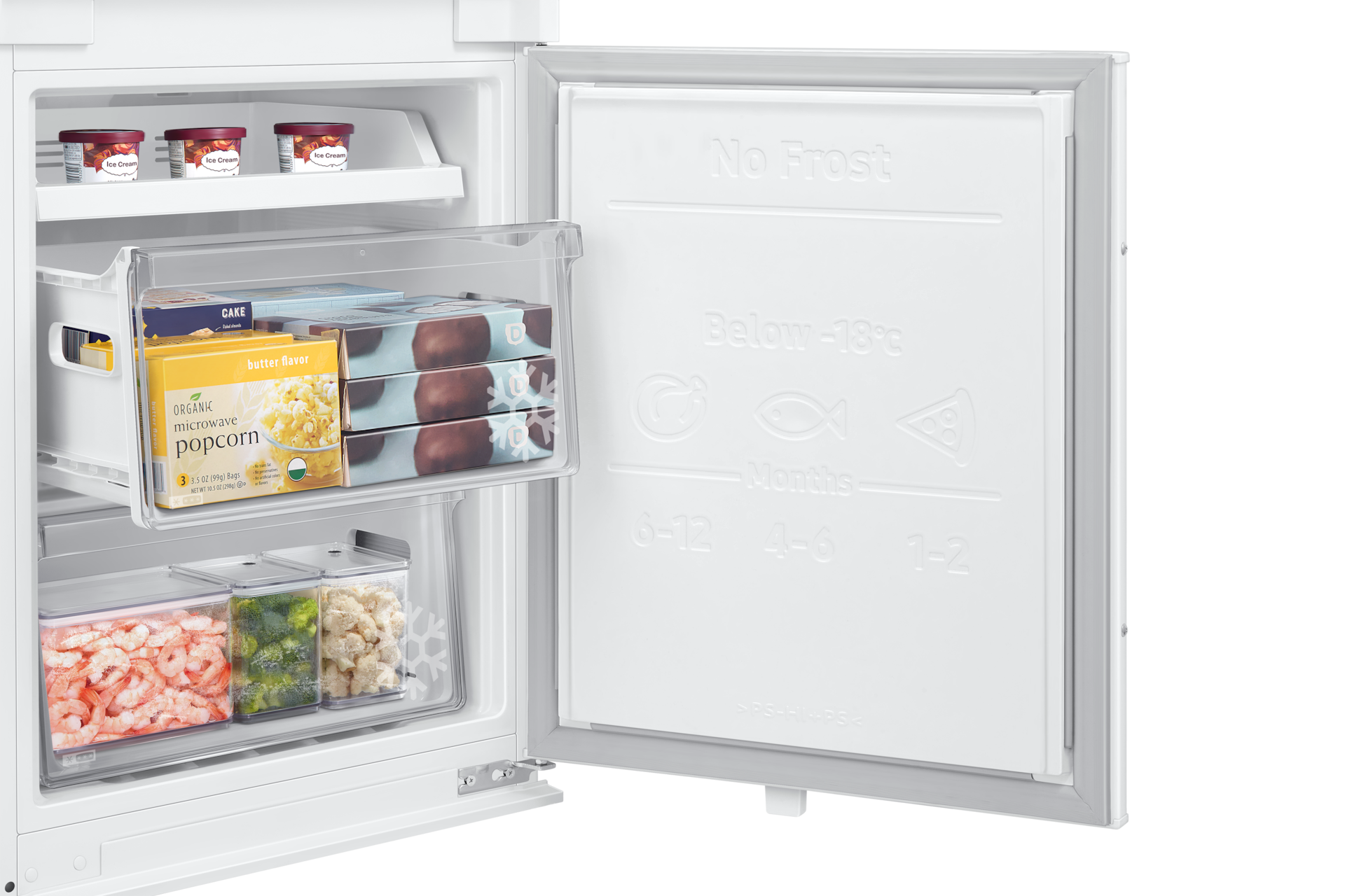BRB80F Bottom Mount Freezer with Twin Cooling Detail4 White 