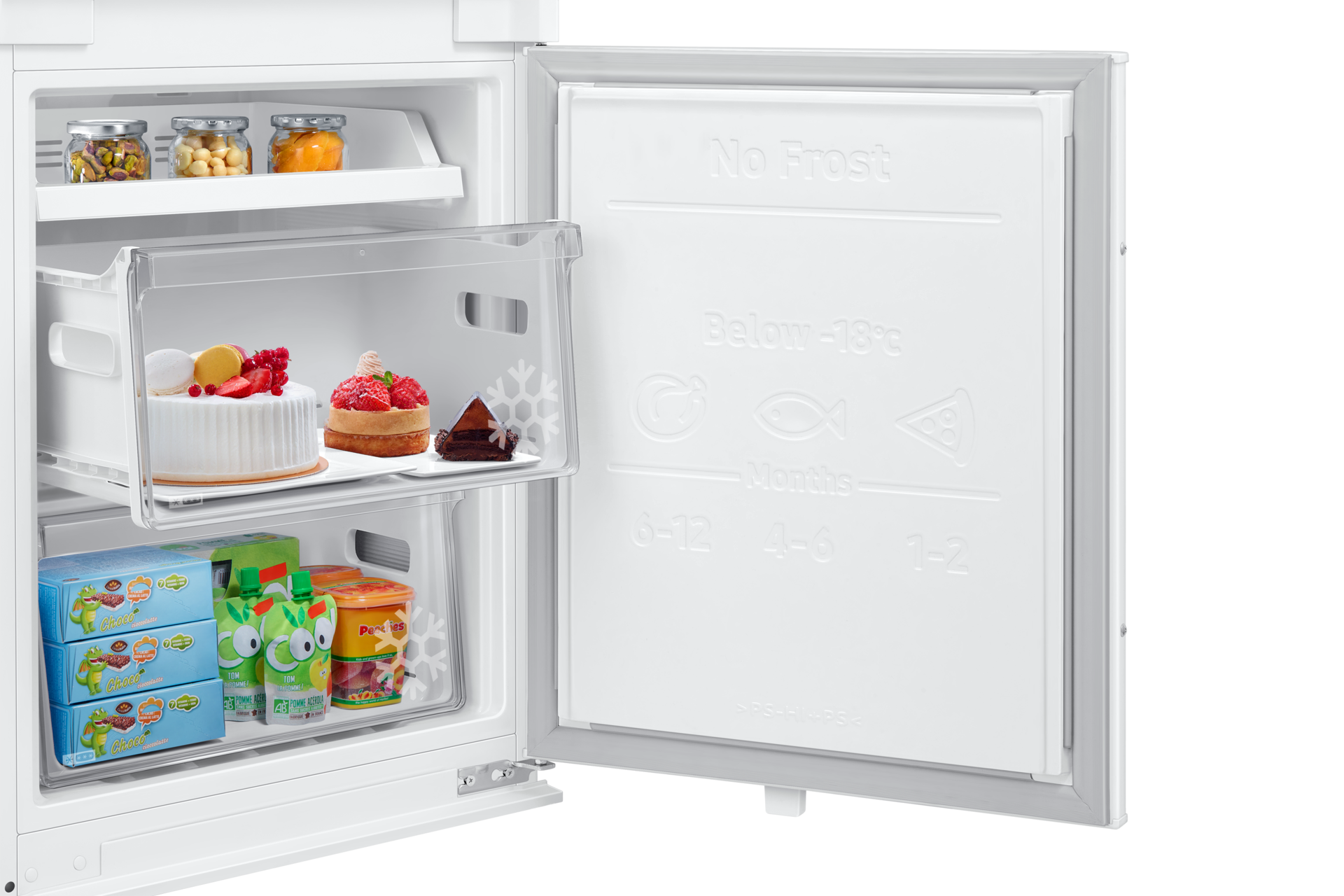 BRB80F Bottom Mount Freezer with Twin Cooling Detail6 White 