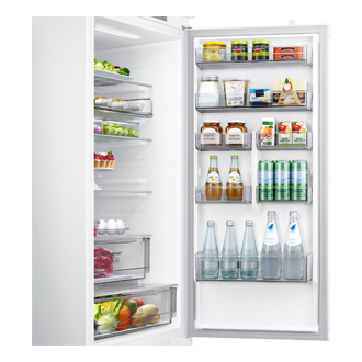 BRB80F Bottom Mount Freezer with Twin Cooling Detail10-Half-Door-Bin White 