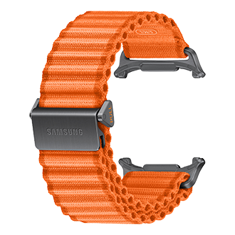 Bracelete de Tecido Galaxy Watch Ultra2 Back-Perspective Orange 