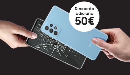 Receba 50€ desconto direto com a retoma do seu dispositivo antigo!