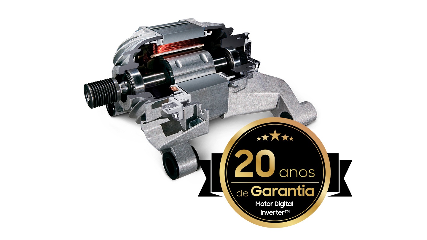 The washer motor has 20 year warranty on digital inverter motor.