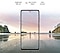 O Galaxy A72 5G visto de frente. A cena de um homem na praia ao pôr-do-sol. Claridade 800 nits, Proteção para Conforto dos olhos, o logótipo SGS e Real Smooth.