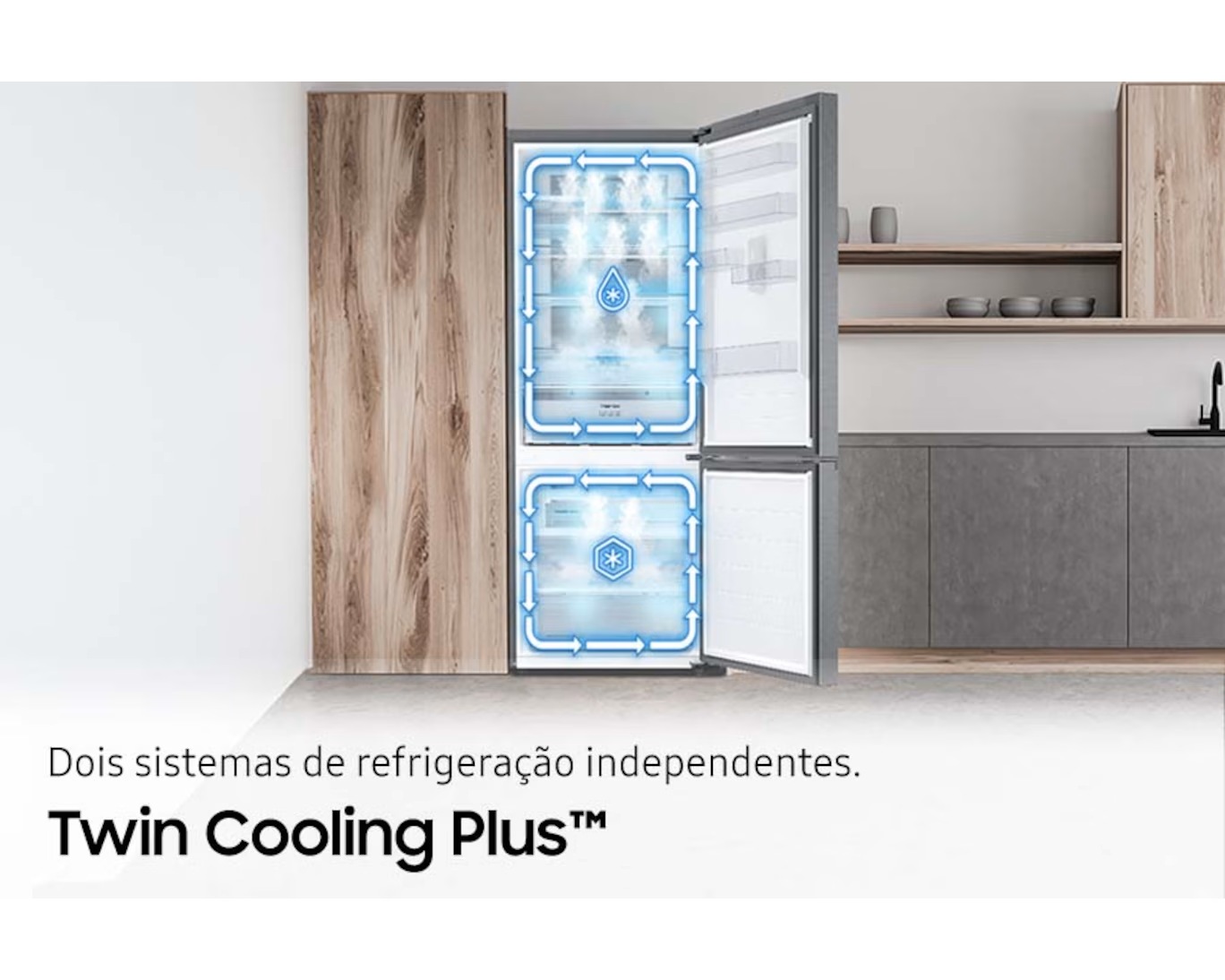 Frigorífico Combinado RB53DG703DS9 IA App SmartThings 538L Inox Inox Refinado