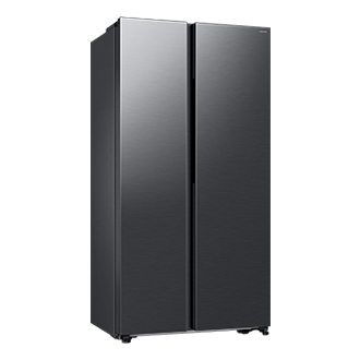 583L Frigorífico Americano Modo Energia IA SmartThings, Antracite L-Perspective Black 