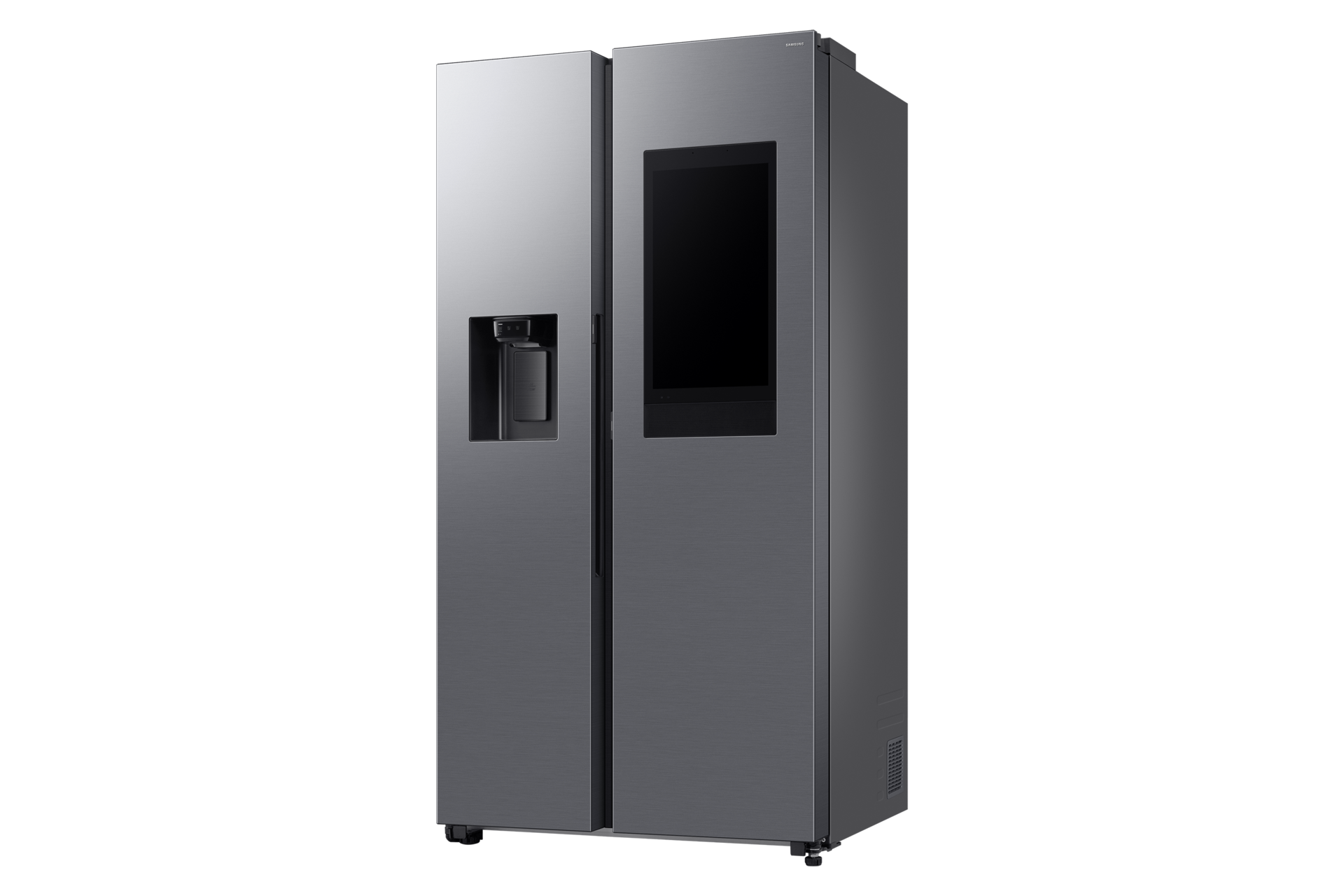 614L Frigorífico Americano Family Hub Bespoke AI com abertura automática de porta, Inox Inox