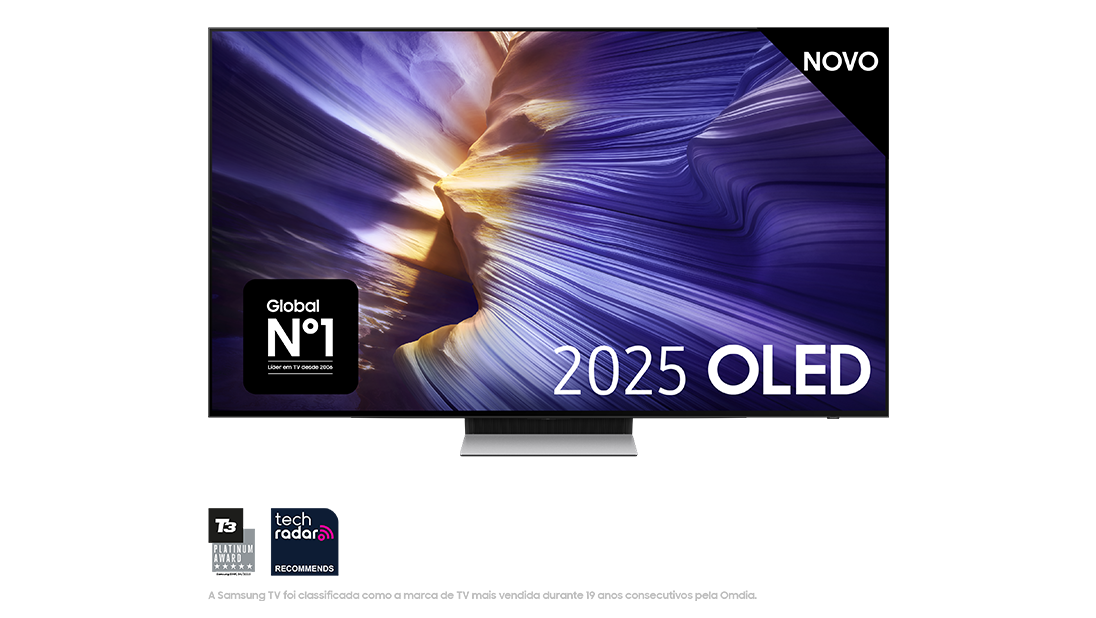 TV 77" OLED S90F 4K Samsung Vision AI Smart TV (2025) Black