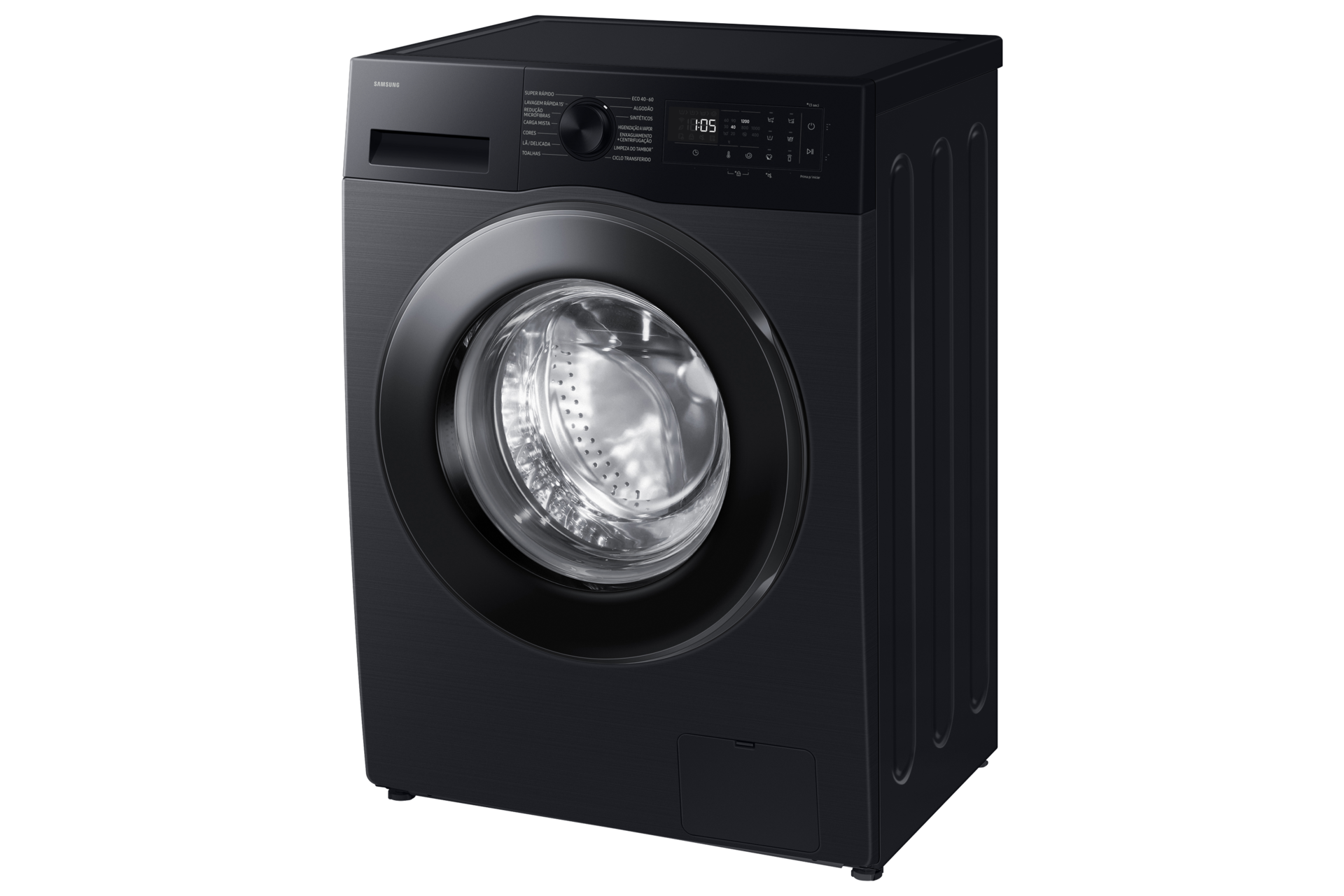 Laundry with Grade A Energy Efficiency and AI Ecobubble 8kg R-Perspective Black 