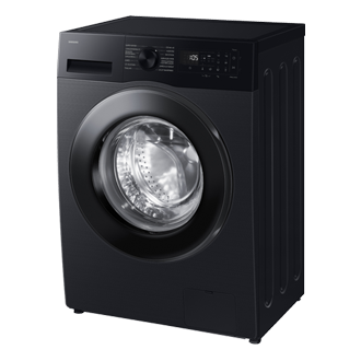 Laundry with Grade A Energy Efficiency and AI Ecobubble 8kg R-Perspective Black 