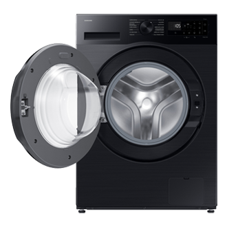 Laundry with Grade A Energy Efficiency and AI Ecobubble 8kg Front-Open Black 