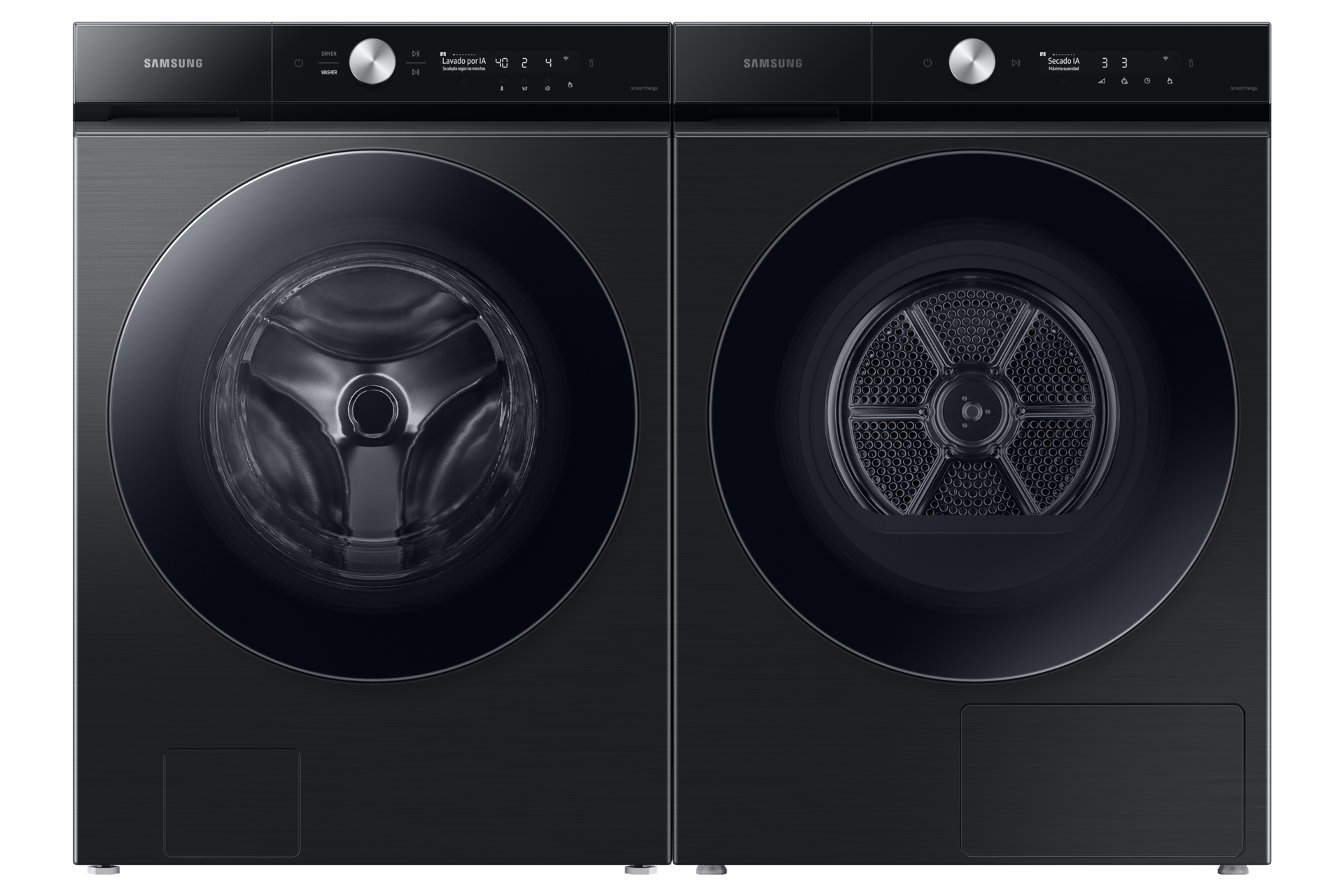 BESPOKE AI Dryer with Hybridheatpump, Auto Open Door, AI Dry Front-On-Set Black 