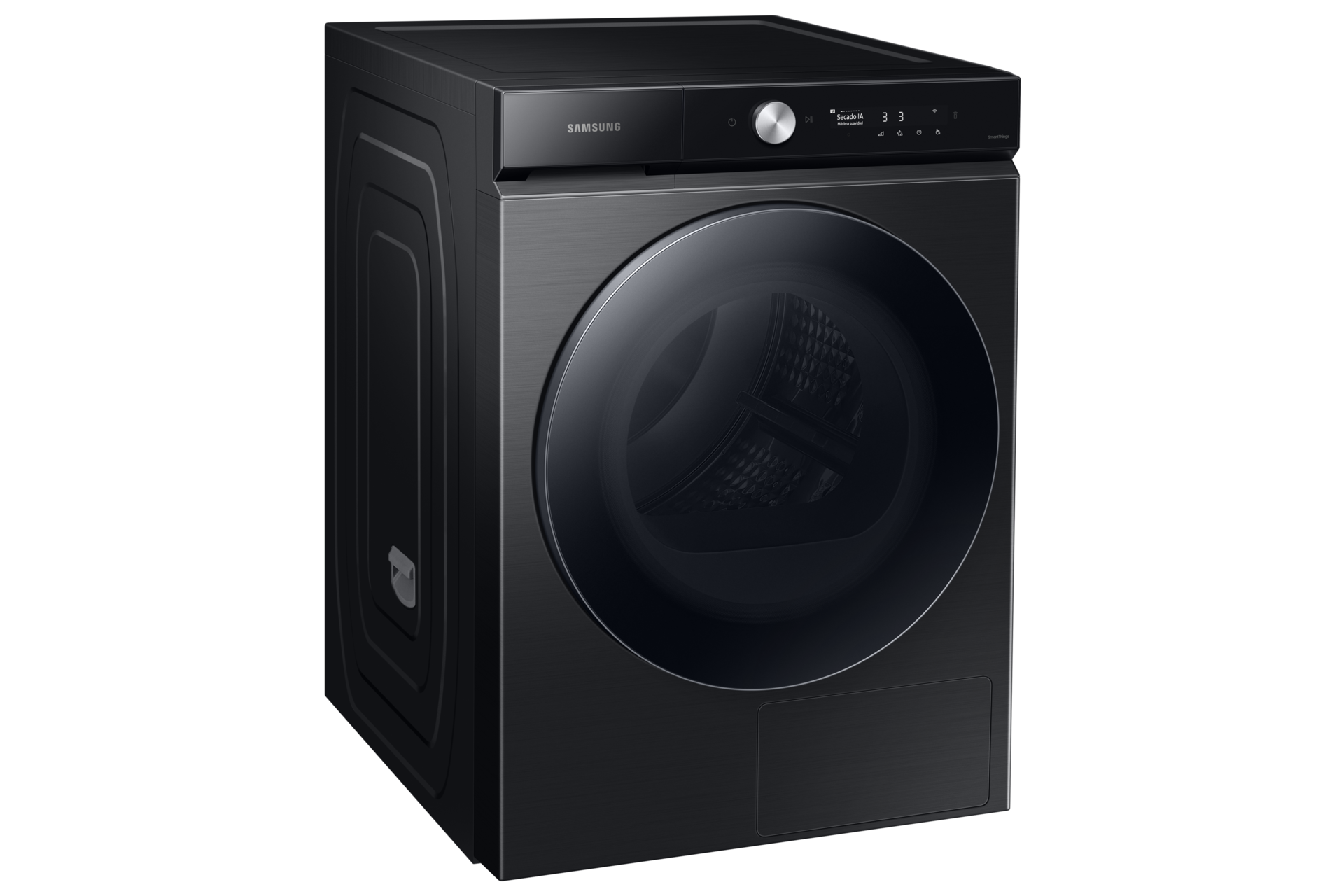 BESPOKE AI Dryer with Hybridheatpump, Auto Open Door, AI Dry L-Perspective Black 