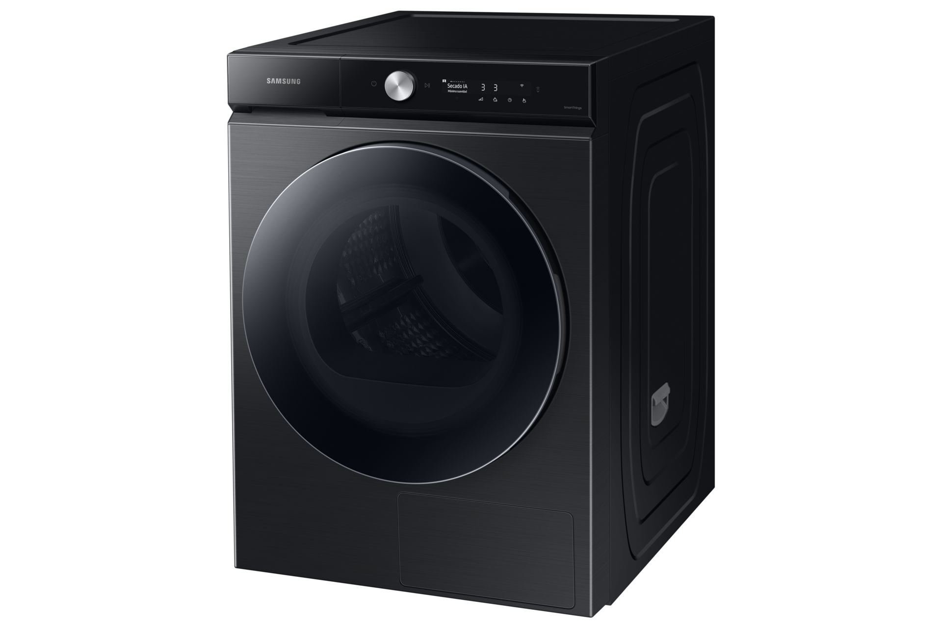 BESPOKE AI Dryer with Hybridheatpump, Auto Open Door, AI Dry R-Perspective1 Black 