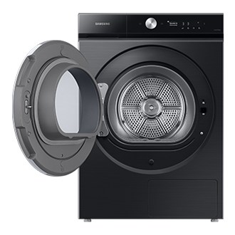BESPOKE AI Dryer with Hybridheatpump, Auto Open Door, AI Dry Front-Open Black 