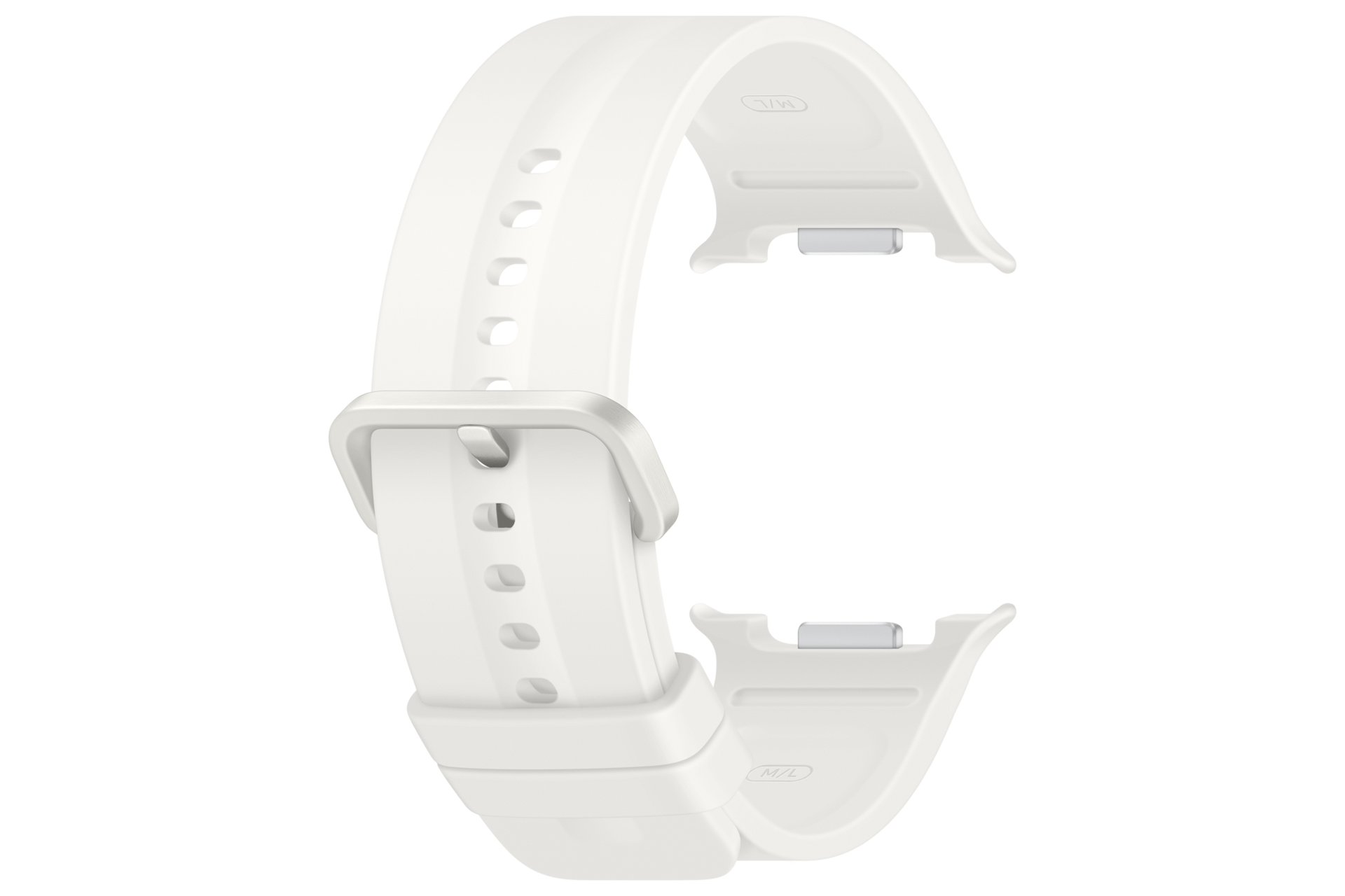 Sport Band (M/L) for Galaxy Watch9 (Watch8) Back-Perspective Cream 