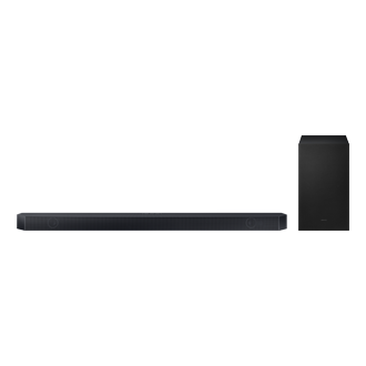 Vista Frontal Barra de Sonido Samsung Q-series 1.2 ch Sub Woofer (2024) 