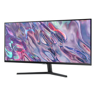 34" ViewFinity S5 S50GC UWQHD Monitor R-Perspective Black 