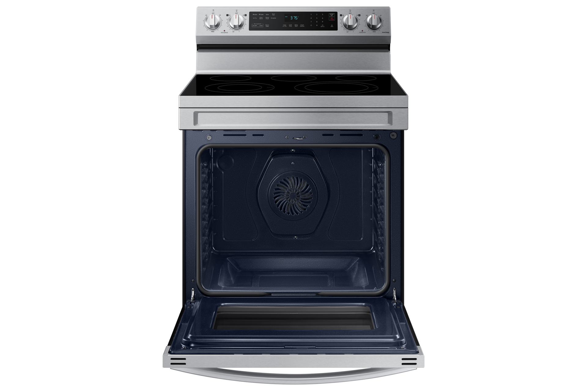 Estufa NE63A6511SW Gama eléctrica con diseño de acero inoxidable de primera calidad  6,3 pies cúbicos Front-Open1 Silver 