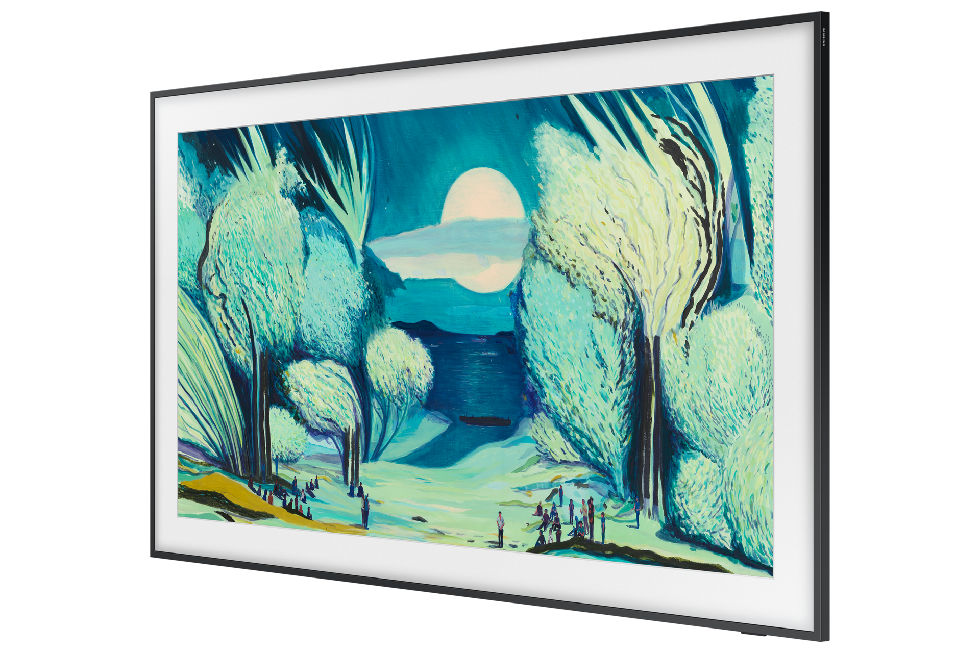 55" The Frame 4K Samsung Vision AI Smart TV (2025) R-Perspective3 Black 