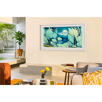 55" The Frame 4K Samsung Vision AI Smart TV (2025) Lifestyle-Image Black 