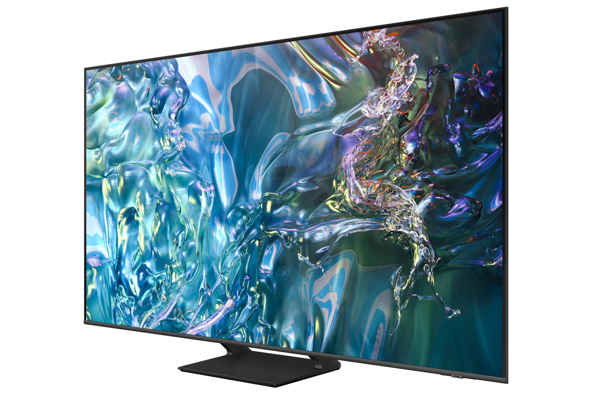 {size} Inch QLED 4K Q60D Tizen OS Smart TV (2024) R-Perspective1 Gray 