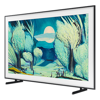 55" The Frame 4K Samsung Vision AI Smart TV (2025) R-Perspective2 Black 