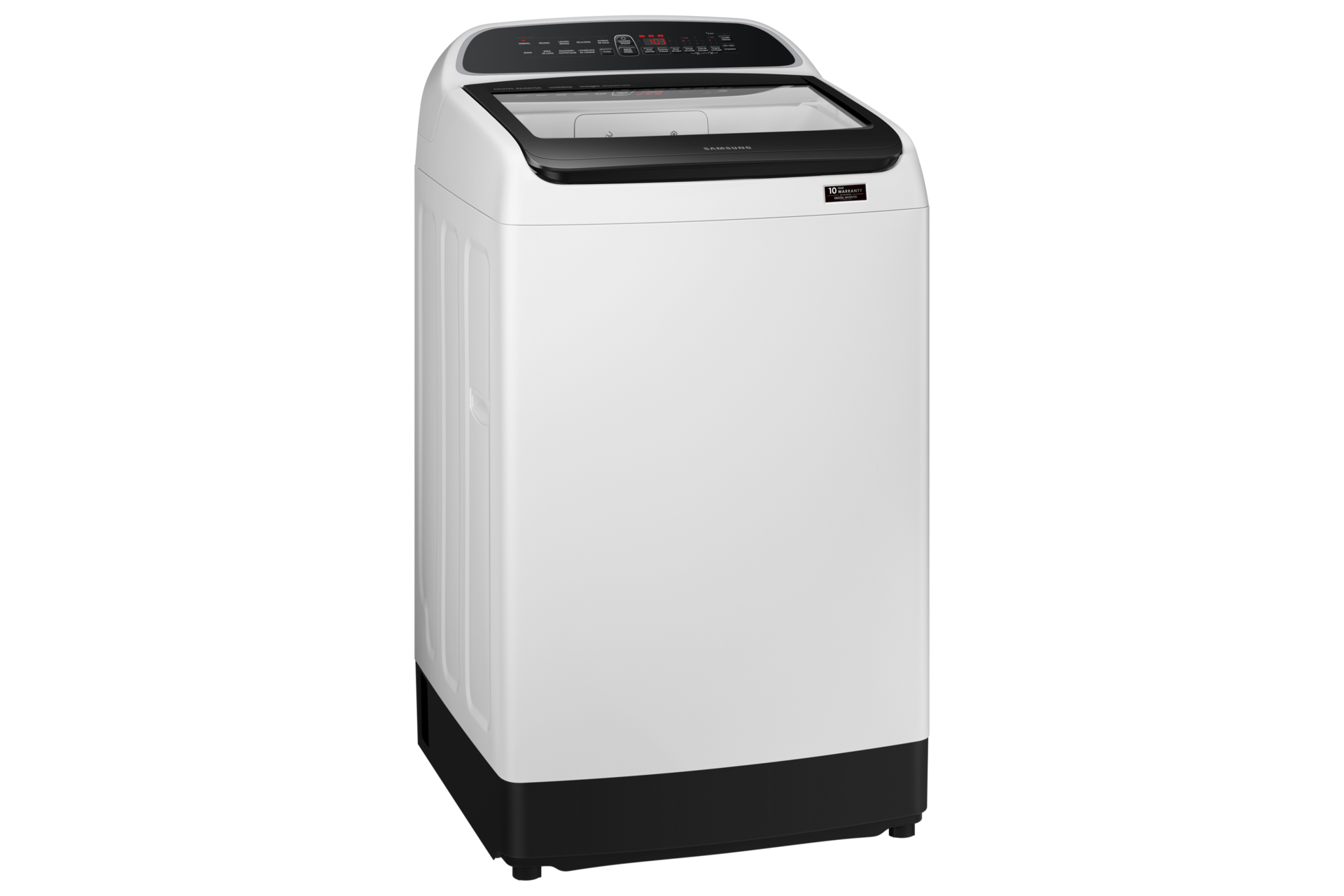 Lavarropas 19kg de Carga Frontal con Tecnología Wobble y Digital Inverter White Front Side 