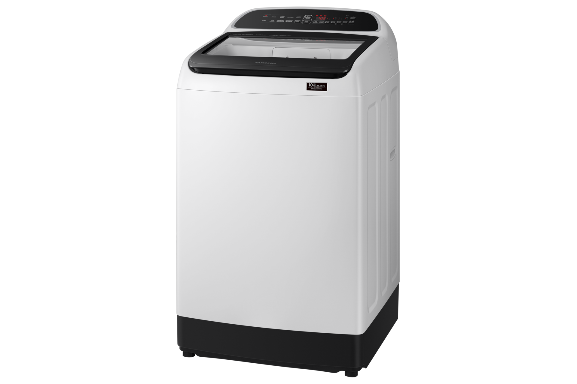Lavarropas 19kg de Carga Frontal con Tecnología Wobble y Digital Inverter White Front Side 2