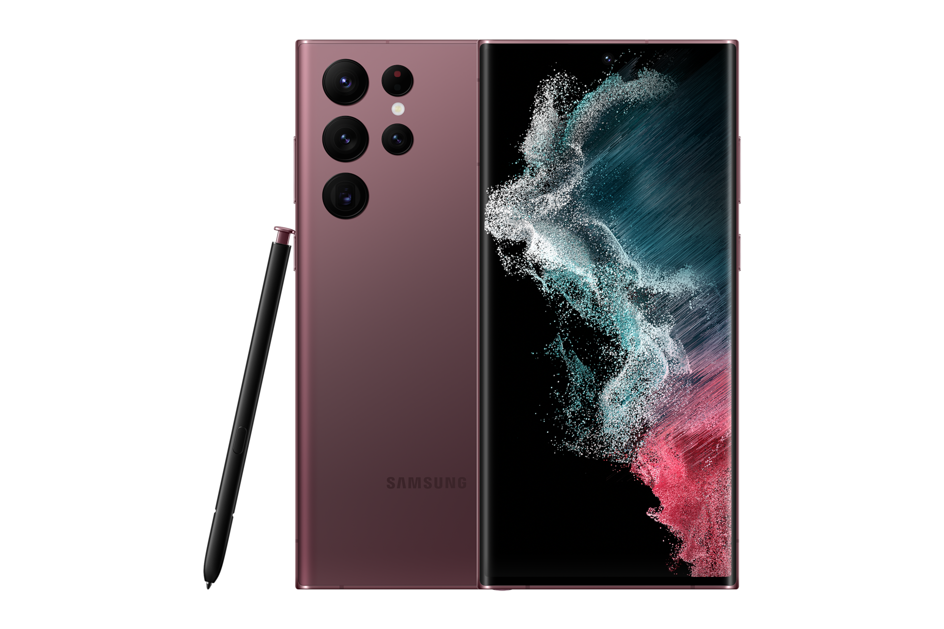 Telefon Galaxy S22 Ultra 5G, 512GB, 12GB RAM, Burgundy | Samsung