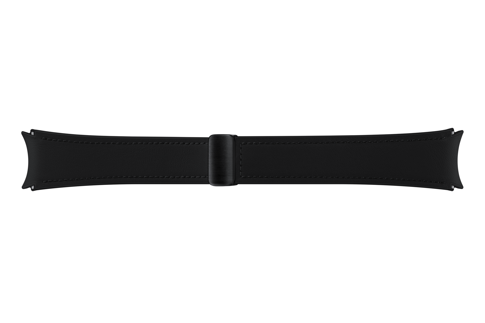 Samsung Curea D-buckel Hybrid Din Piele Ecologica Pentru Galaxy Watch6/classic, Galaxy Watch5/pro, Marime M/l, Black