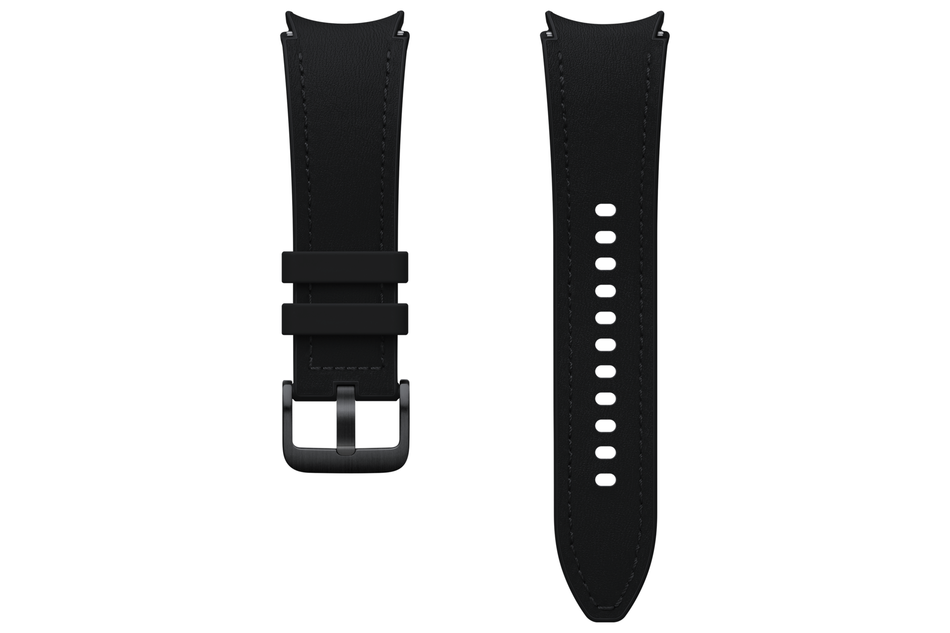 Samsung Curea Hybrid Din Piele Ecologica Pentru Galaxy Watch6/classic, Galaxy Watch5/pro, Marime S/m, Black