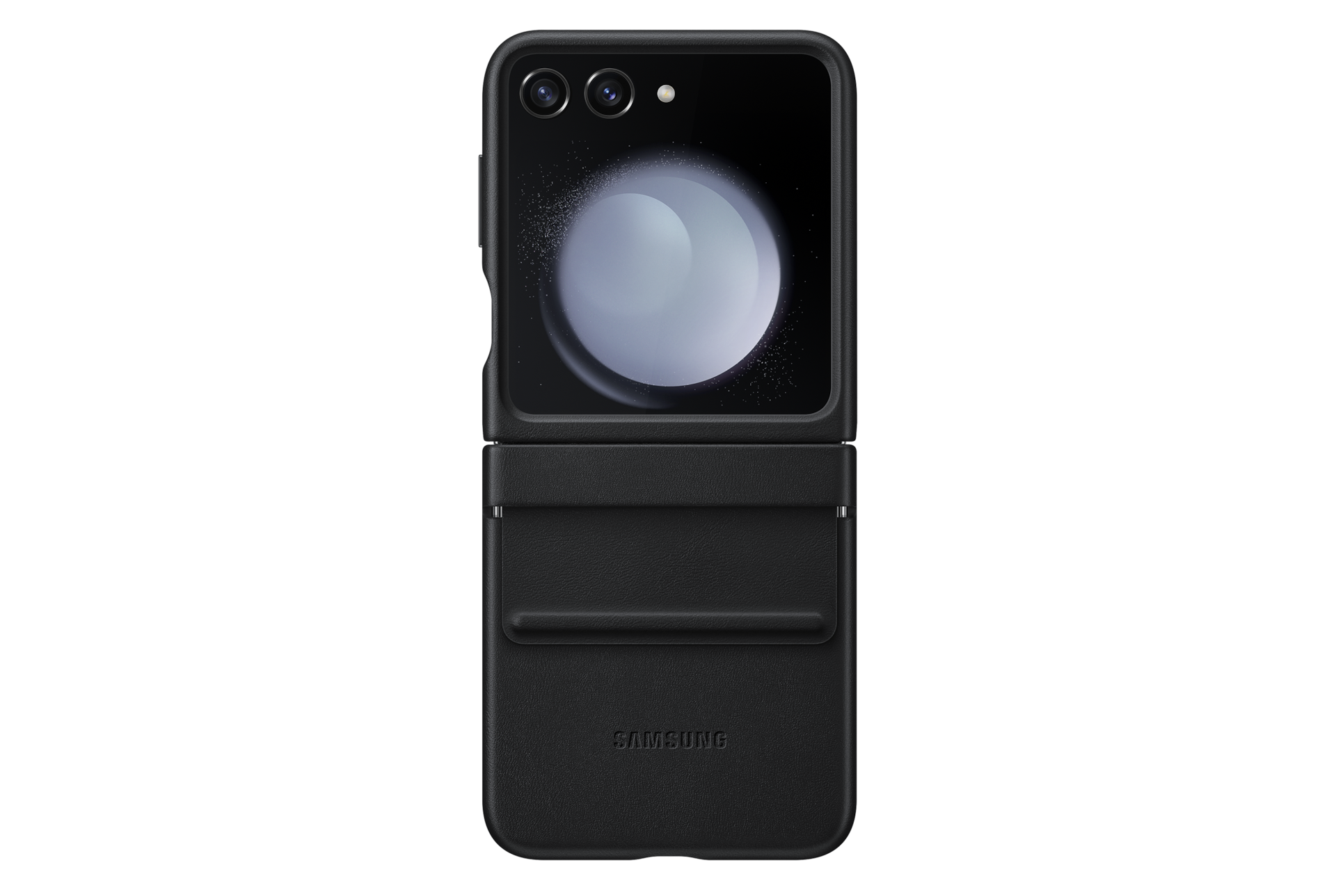 Samsung Husa Din Piele Ecologica Pentru Galaxy Z Flip5, Black