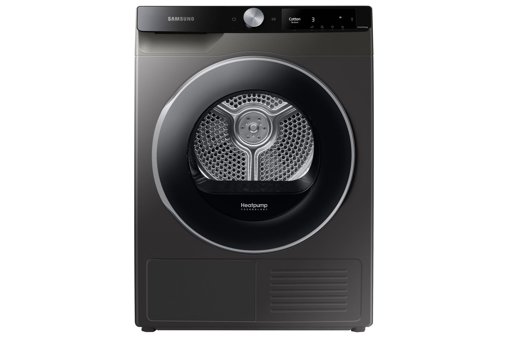 Uscător DV90T6240LX/S7, 9 kg, Clasa C, Pompă de căldură, AI Control Platinum Silver