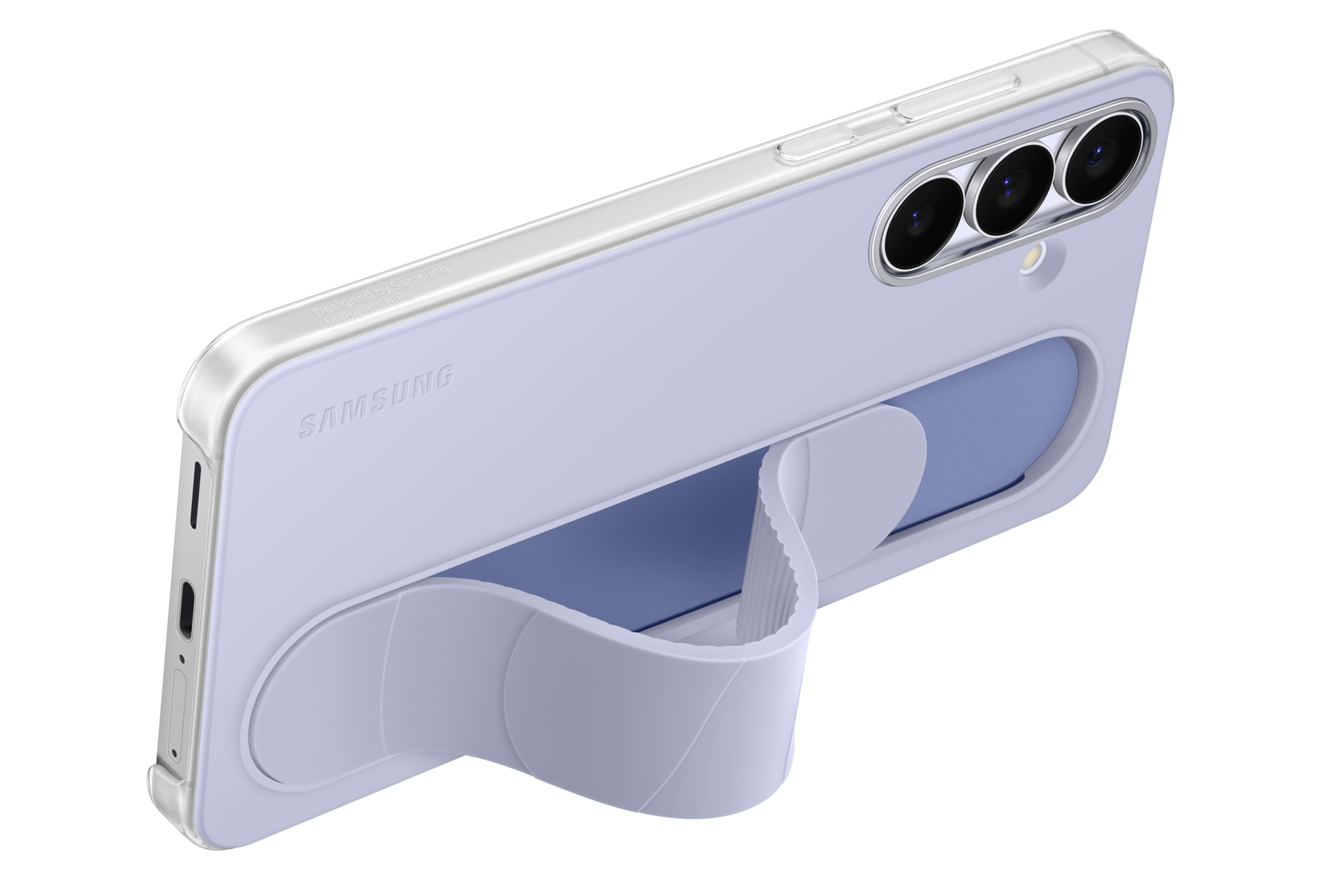 Galaxy S25 FE Standing Grip Case Dynamic Light Blue 