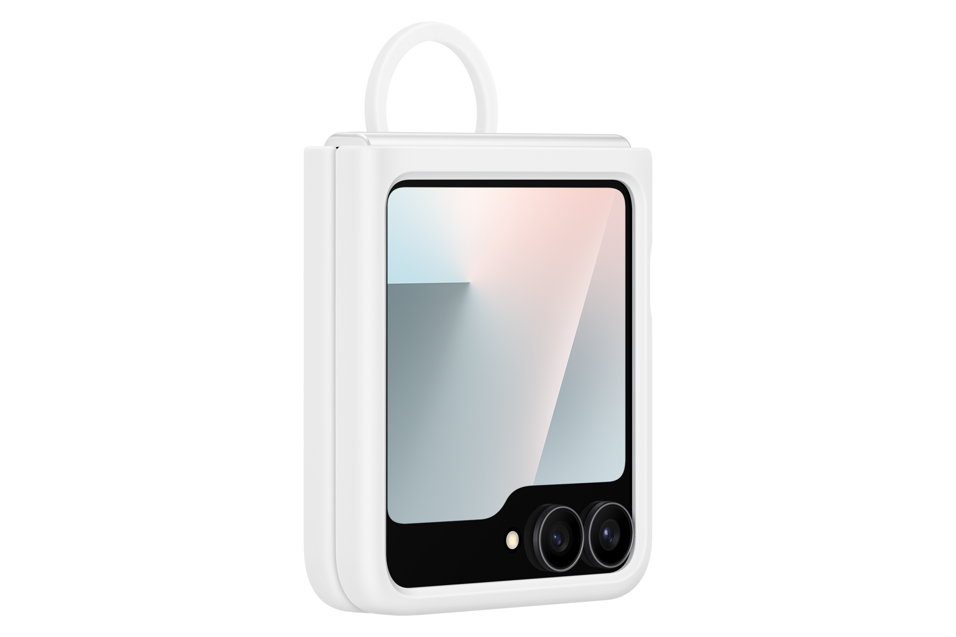Galaxy Z Flip6 Silicone Case Dynamic White 