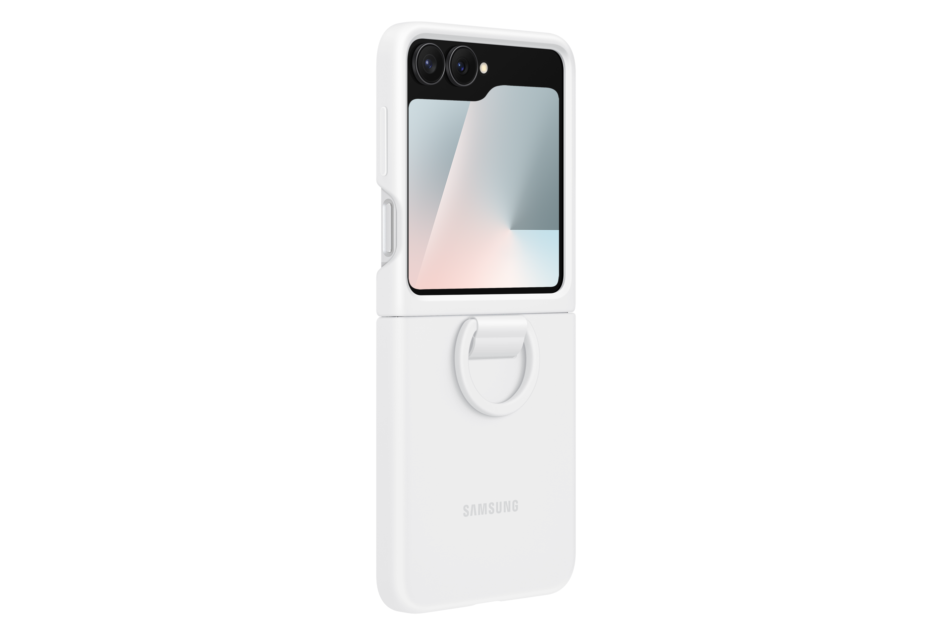 Galaxy Z Flip6 Silicone Case Dynamic White 
