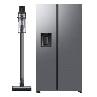 Pachet promoțional  Aspirator vertical Jet 75E Complete VS20B75ACR5 + Side By Side Bespoke AI RS80F67KCTEO Black