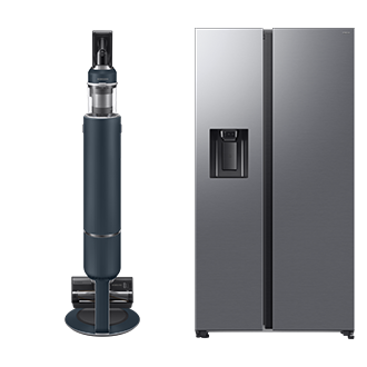 Pachet promoțional  Aspirator vertical Bespoke Jet Plus Pro Extra VS20B95973B + Side By Side Bespoke AI RS70F64KETEO Black